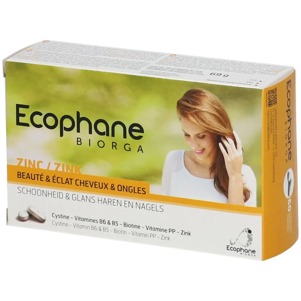 Ecophane biorga cheveux et ongles 60 comprimés