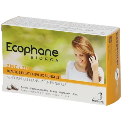 Ecophane Biorga Cheveux et Ongles 60 comprimés