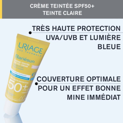 Uriage écran bariésun teintée claire spf50+ 50ml