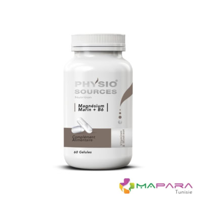 PHYSIOSOURCES Magnesium Marin + Vit B6 – 60 Gellules