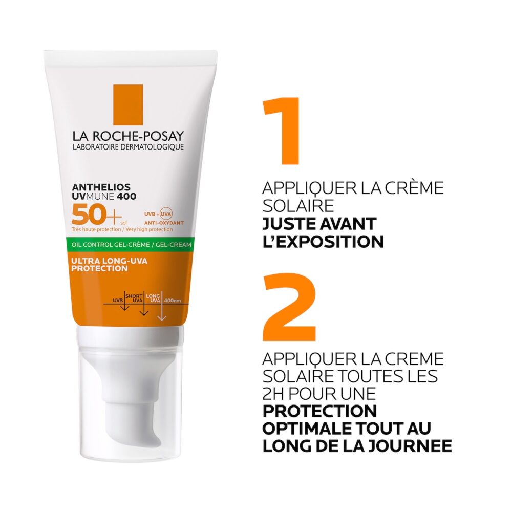 La roche posay anthelios gel creme toucher sec anti brillance spf50