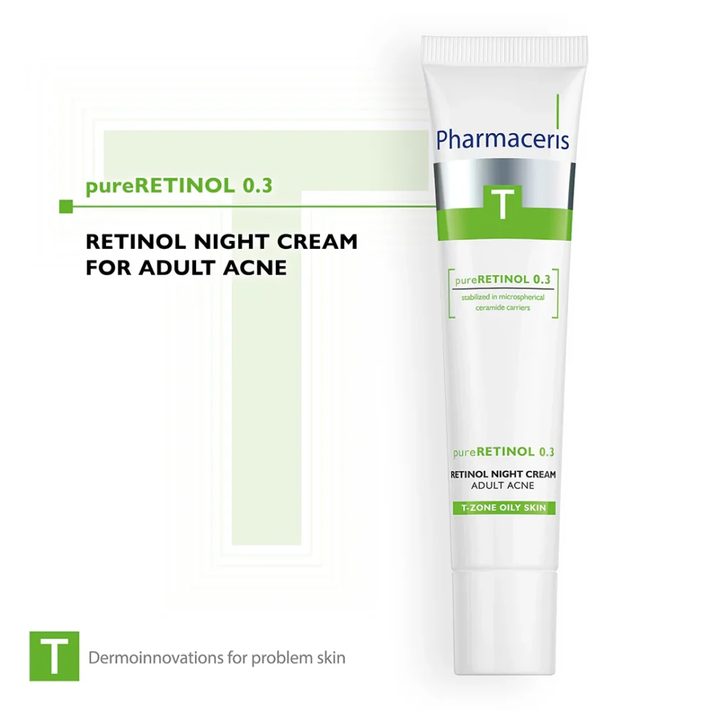 Pharmaceris t pureretinol 0. 3 crème de nuit anti-acne 40ml