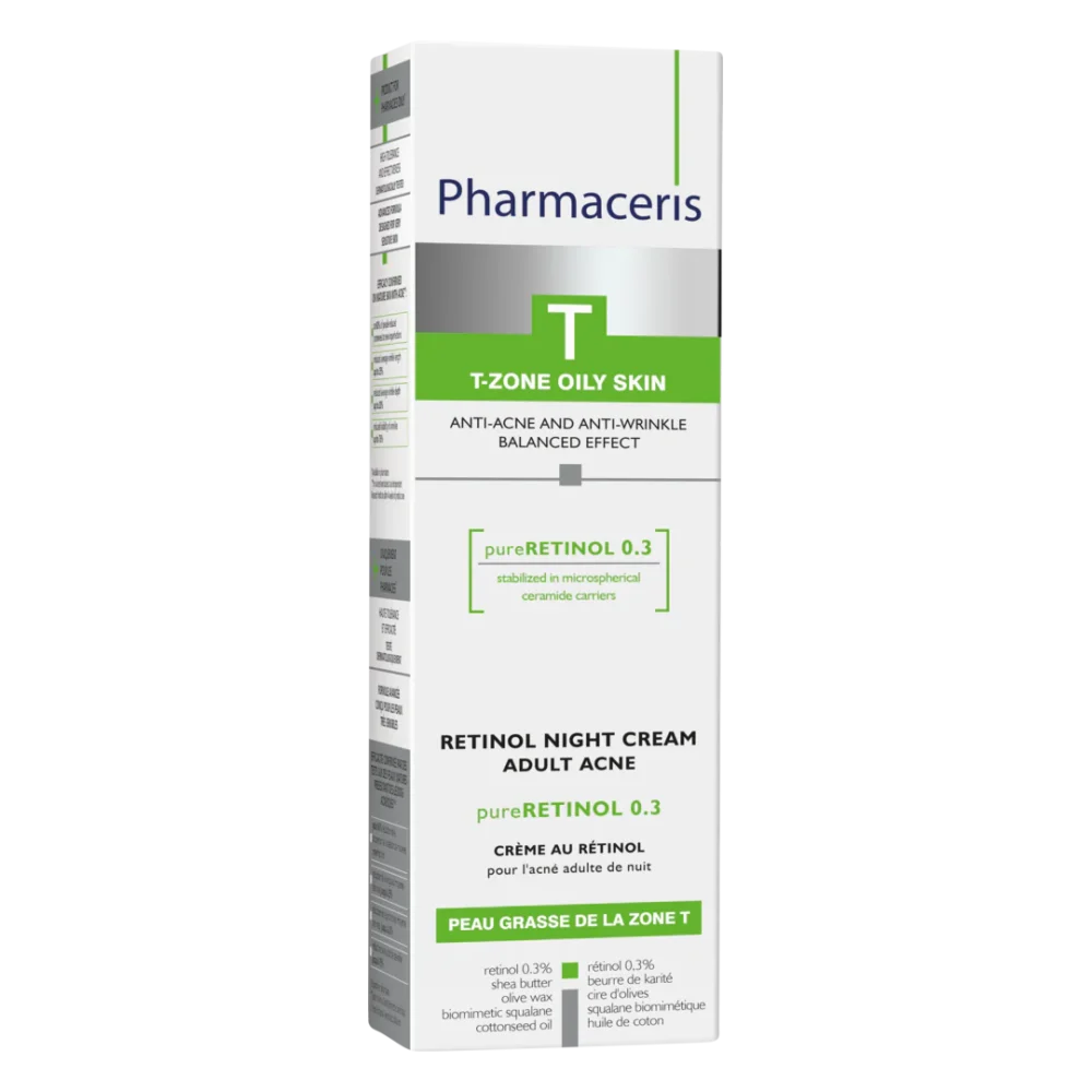 Pharmaceris t pureretinol 0. 3 crème de nuit anti-acne 40ml