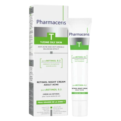 Pharmaceris t pureretinol 0. 3 crème de nuit anti-acne 40ml