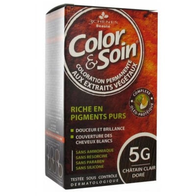 Color & Soin Kit Coloration Permanente Châtain Clair Doré 5G