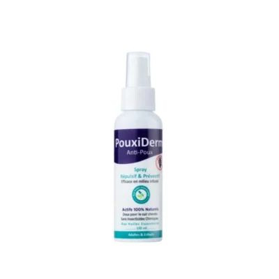 Pouxiderm spray repulsif et preventif anti-poux 100ml