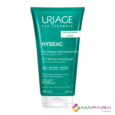 Uriage hyseac gel nettoyant doux 150ml