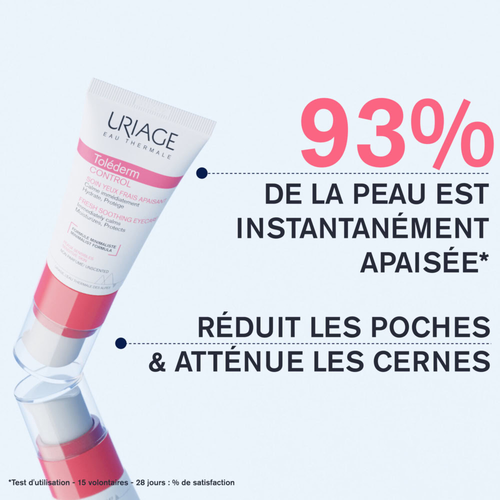 Uriage tolederm control soin yeux frais apaisant 15ml