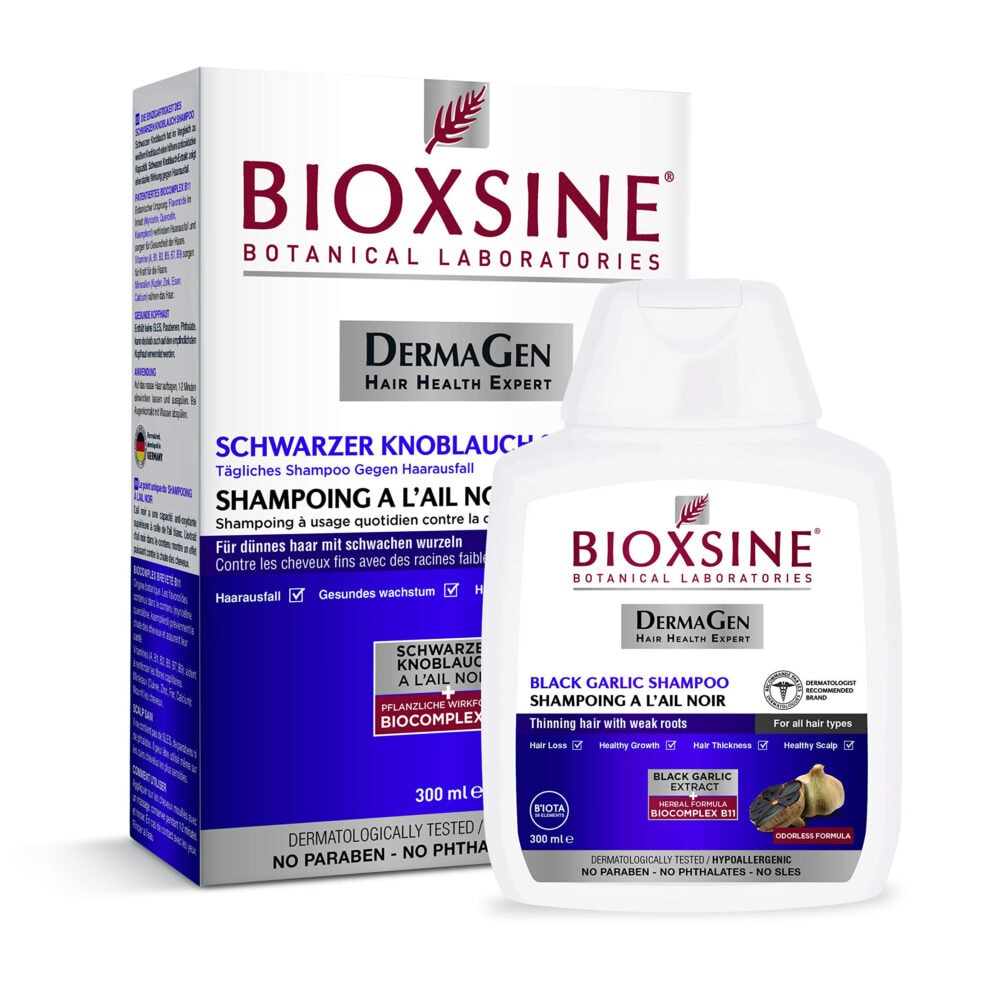 Bioxsine shampooing vegetal à l'ail noir 300ml