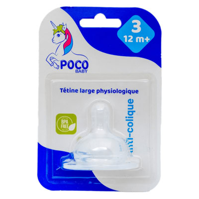 POCO BABY Tetine Large Physiologique 3eme Age