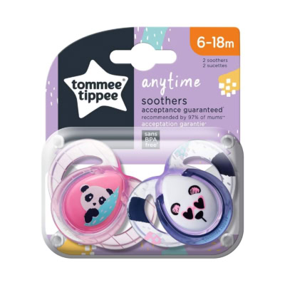 TOMMEE TIPPEE Anytime Sucette 6-18M X2