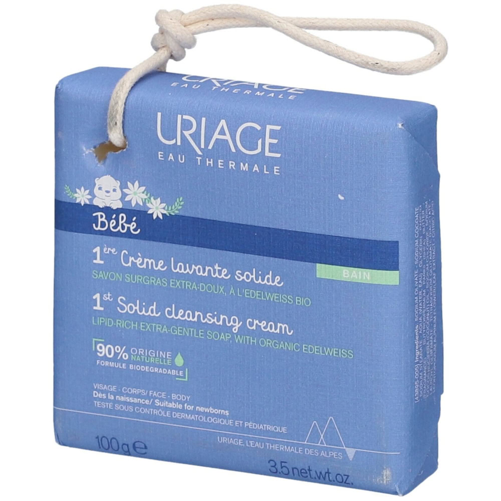 Uriage bébé 1ere crème lavante solide 100g