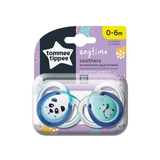 TOMMEE TIPPEE ANYTIME 2 SUCETTES ORTHODONTIC 0-6M | Tunisie