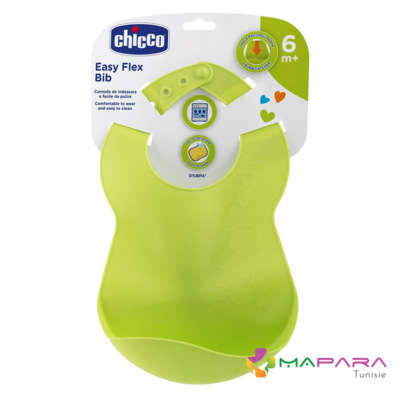 chicco bavoir souple avec recuperateur 6m maparatunisie