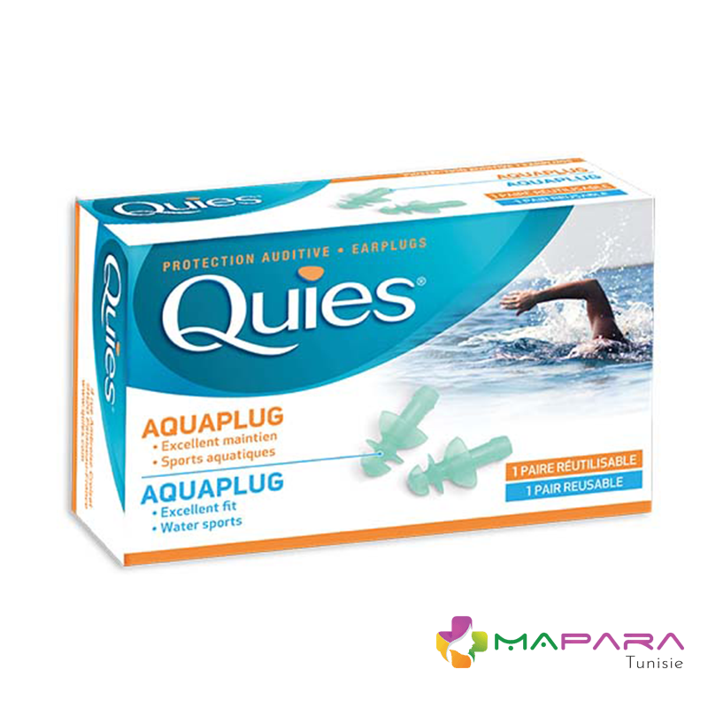 Quies Aquaplug – Protection natation réutilisable - MaPara Tunisie