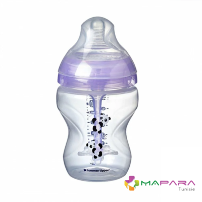 tommee tippee biberon advanced anti colique 0m 260ml lilas panda maparatunisie