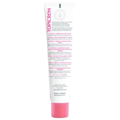 Topicrem Hydra+ Crème Hydratante Éclat Riche 40ml