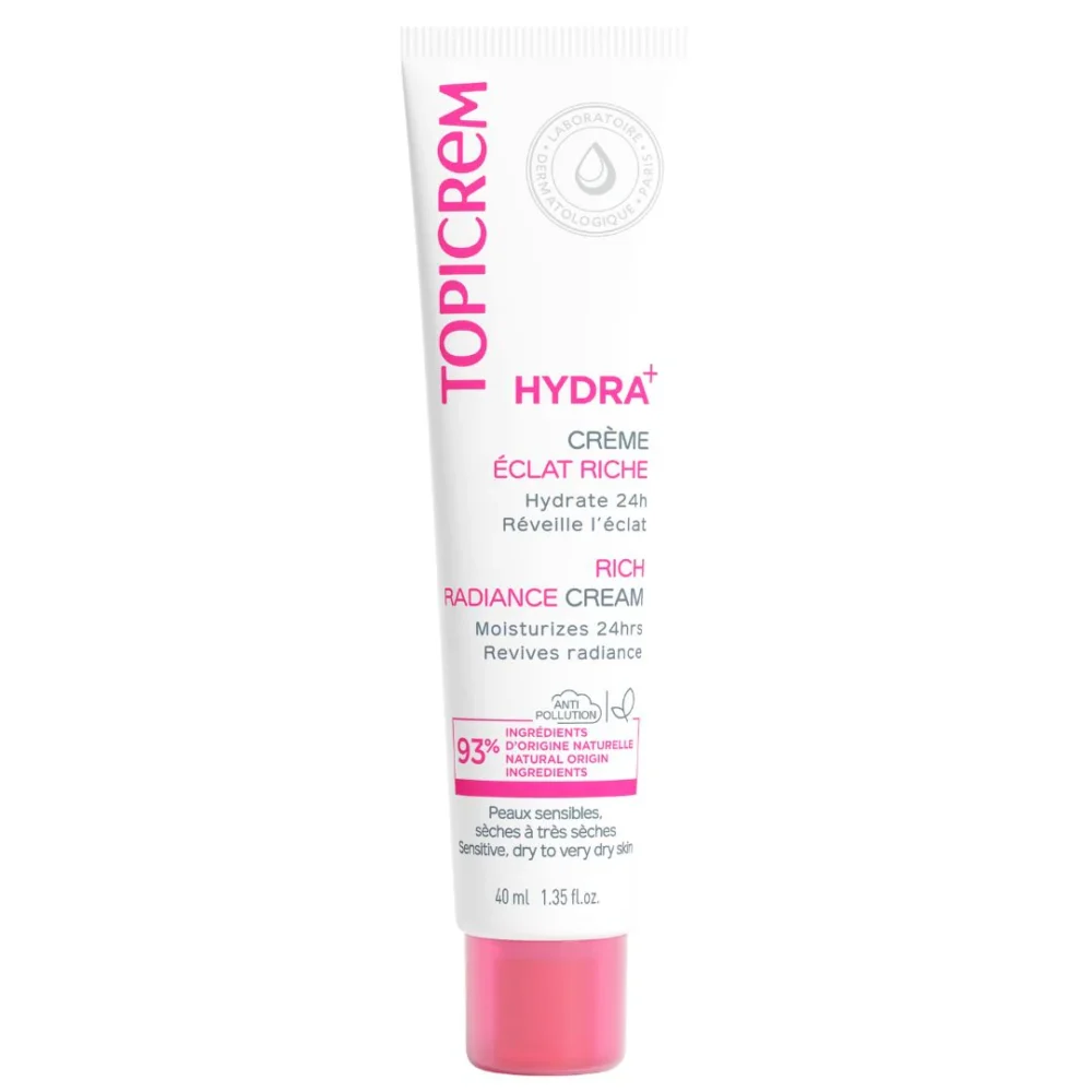 Topicrem hydra+ crème hydratante éclat riche 40ml