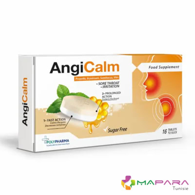 ANGICALM Propolis 16 Comprimés à Sucer