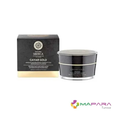 natura siberica caviar gold masque regenerant pour le visage et le cou