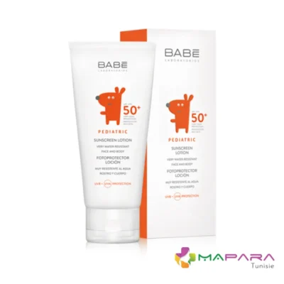 babe pediatric creme solaire lotion spf50 100 ml