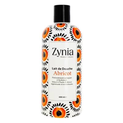 lait de douche abricot zynia 400ml