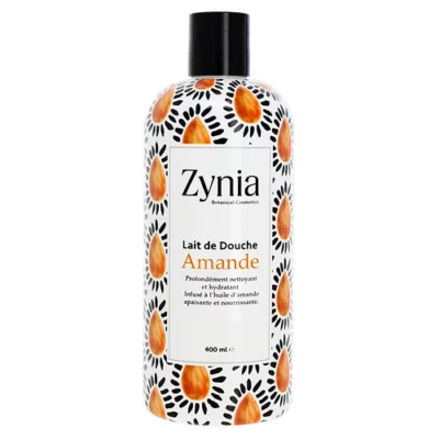 lait de douche amande zynia 400ml