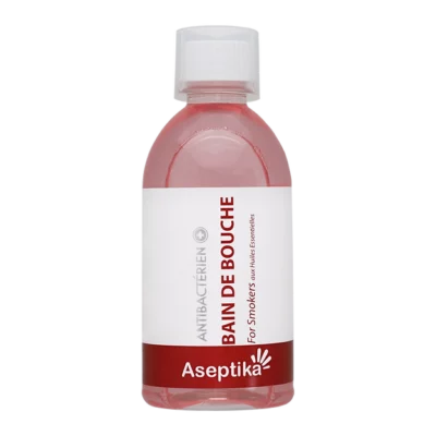 bain de bouche aseptika 350ml fumeurs