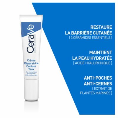 cerave crème réparatrice contour des yeux 14ml