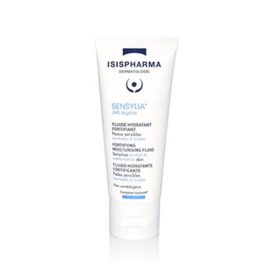 isispharma sensylia fluide hydratant fortifiant 24h legere peaux normales a mixtes 40ml