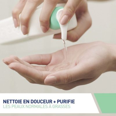 Cerave gel moussant nettoyant peaux normales a grasses