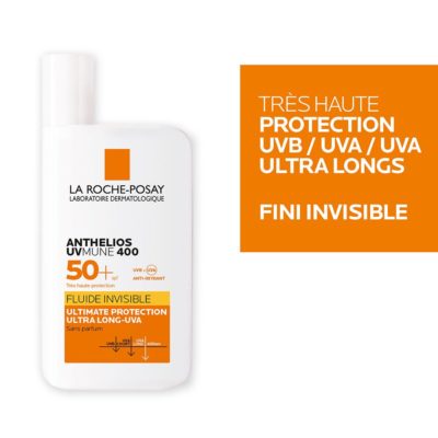 la roche posay anthelios uvmune 400 fluide solaire invisible spf 50+