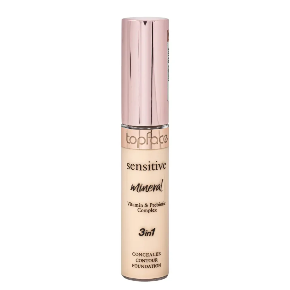 Topface concealer 3in1 contour foundation vitamin & prebiotic complex 001