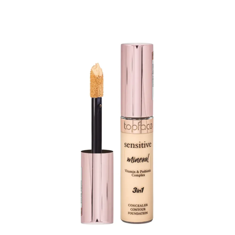 Topface concealer 3in1 contour foundation vitamin & prebiotic complex 002