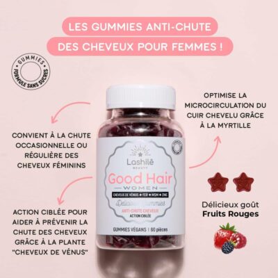 Lashilé Beauty Good Hair Beauté, Pousse, Fortification des Cheveux - 1 mois