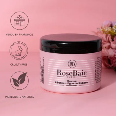 Rosebaie masque à la kératine et à l’huile de figue de barbarie 500ml