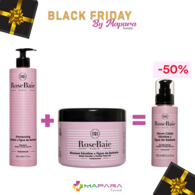 RoseBaie Trio Figue de Barbarie Shampoing Masque et Sérum