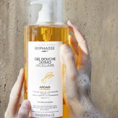 BYPHASSE Gel Douche Dermo Micellaire Argan 1l maparatunisie