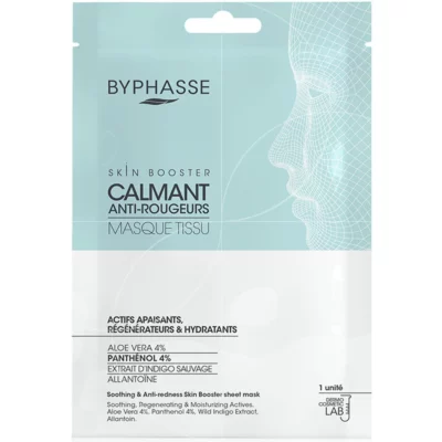 BYPHASSE Masque Tissu Skin Booster Calmant Anti-rougeurs 18ml maparatunisie