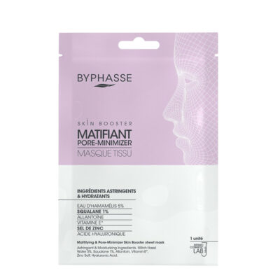 BYPHASSE Masque Tissu Skin Booster Matifiant Pore-minimizer 18ml