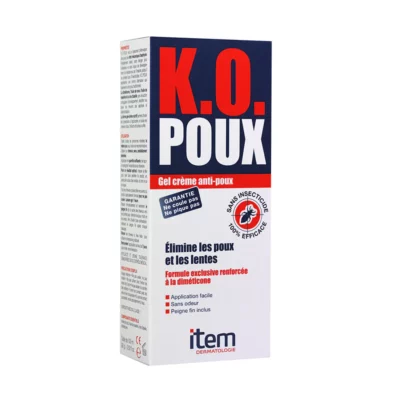 Item ko poux gel crème 100 ml