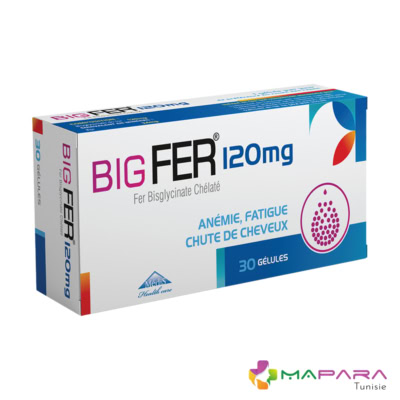 Big Fer 120mg 30 Gélules