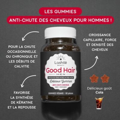 Lashilé Beauty Good Hair Anti-Chute Cheveux Homme - 1 mois