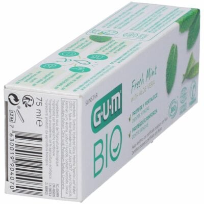 GUM Bio Dentifrice Fresh Mint et Aloe Vera 75ml