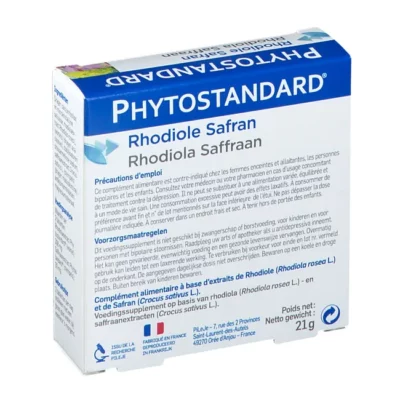 Pileje phytostandard de rhodiole et safran 30 comprimes