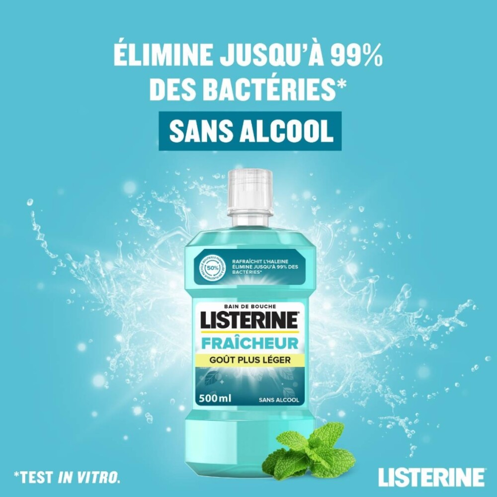 Listerine fraîcheur goût plus léger