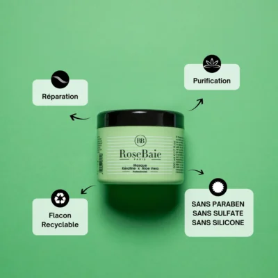 RoseBaie Masque à La Kératine et à L’aloe Vera 500ml