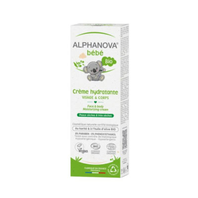 Alphanova bebe bio creme hydratante visage et corps 75ml