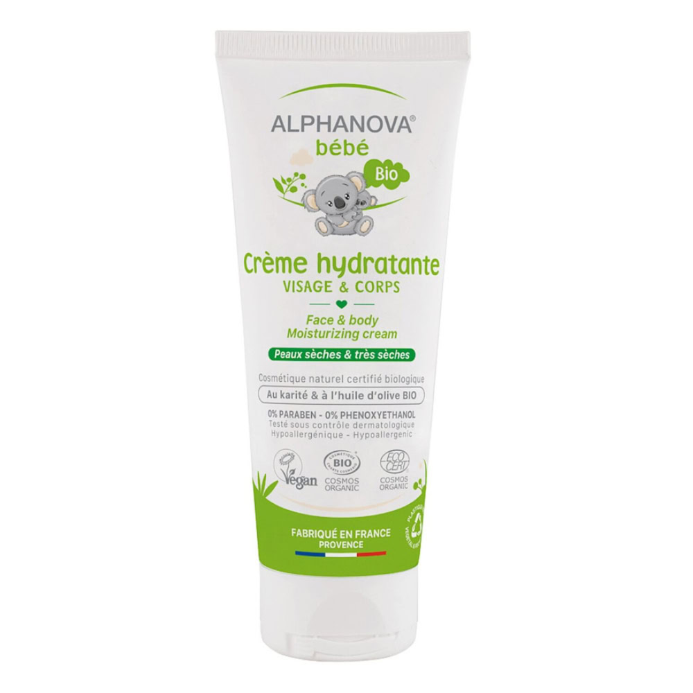 Alphanova bebe bio creme hydratante visage et corps 75ml