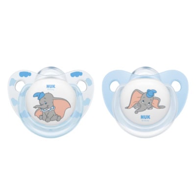 NUK Dumbo 2 Sucettes en Siclicone Garcon 6-18M